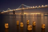Bay Bridge at Night by Doug Croft