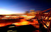Tower Crane at Sunset by Jeremy Pospisil